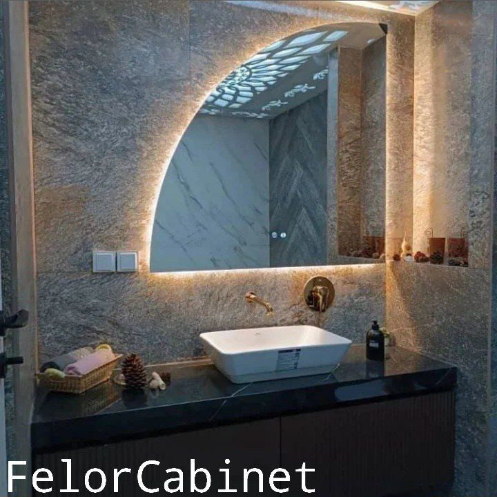 کابینت روشویی مدرن مدل ۱۱۰۷؛ ترکیبی از ظرافت و دوام